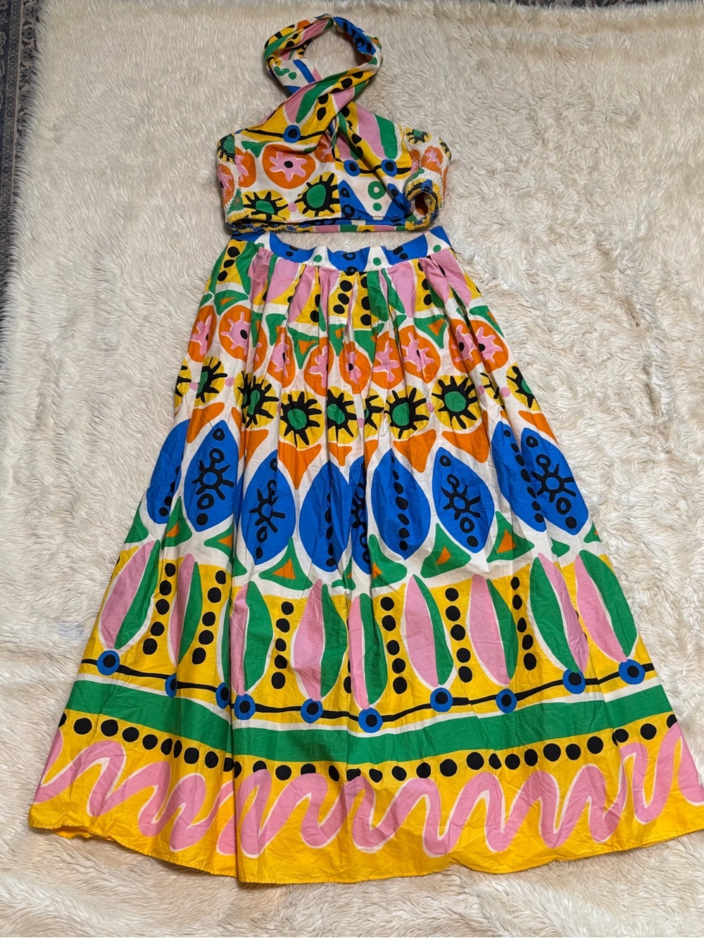 Zara Bloggers Favorite Printed Skirt Set - Size Medium - Picture 4 of 6